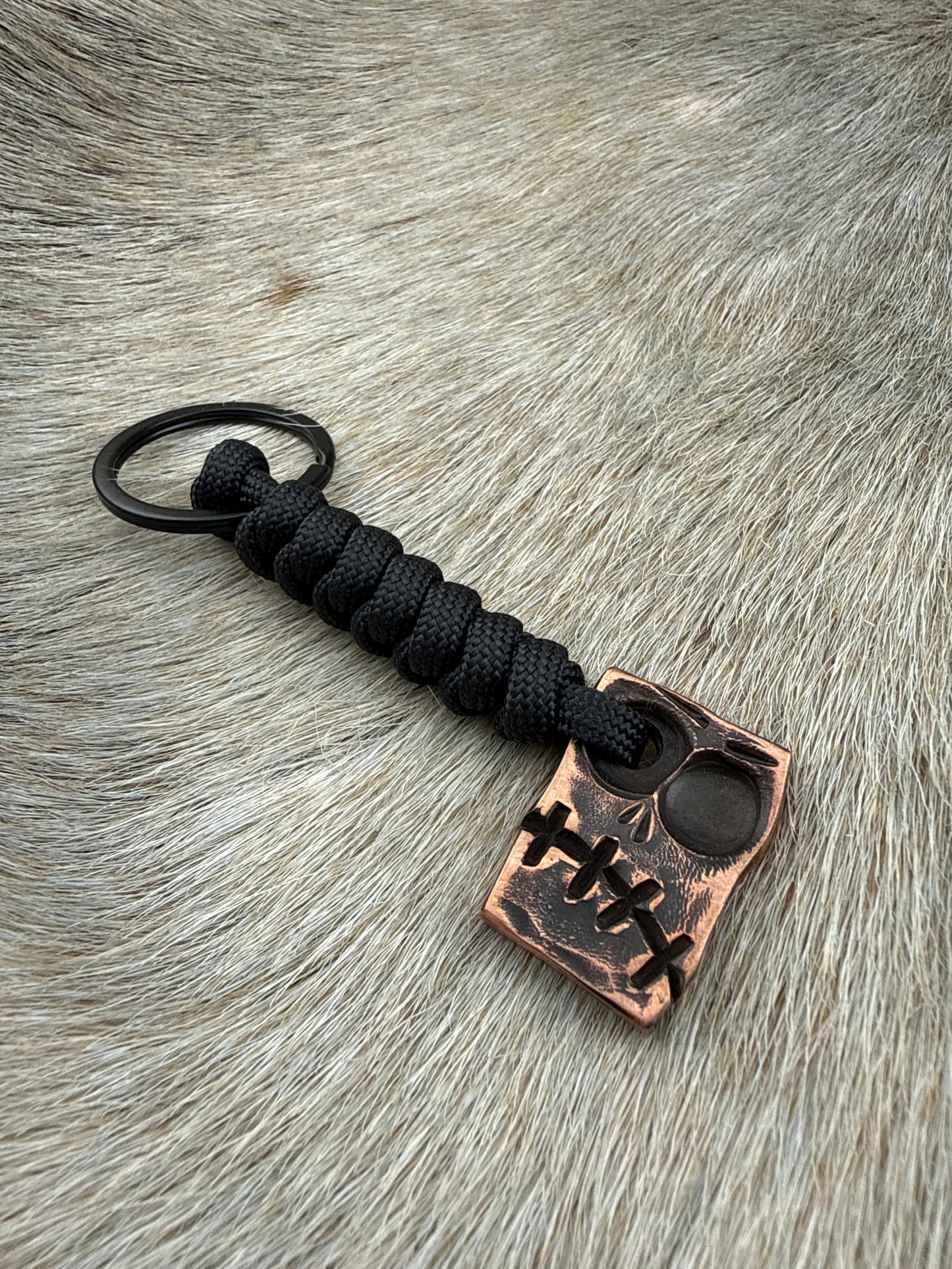 Keychain: Copper Skull