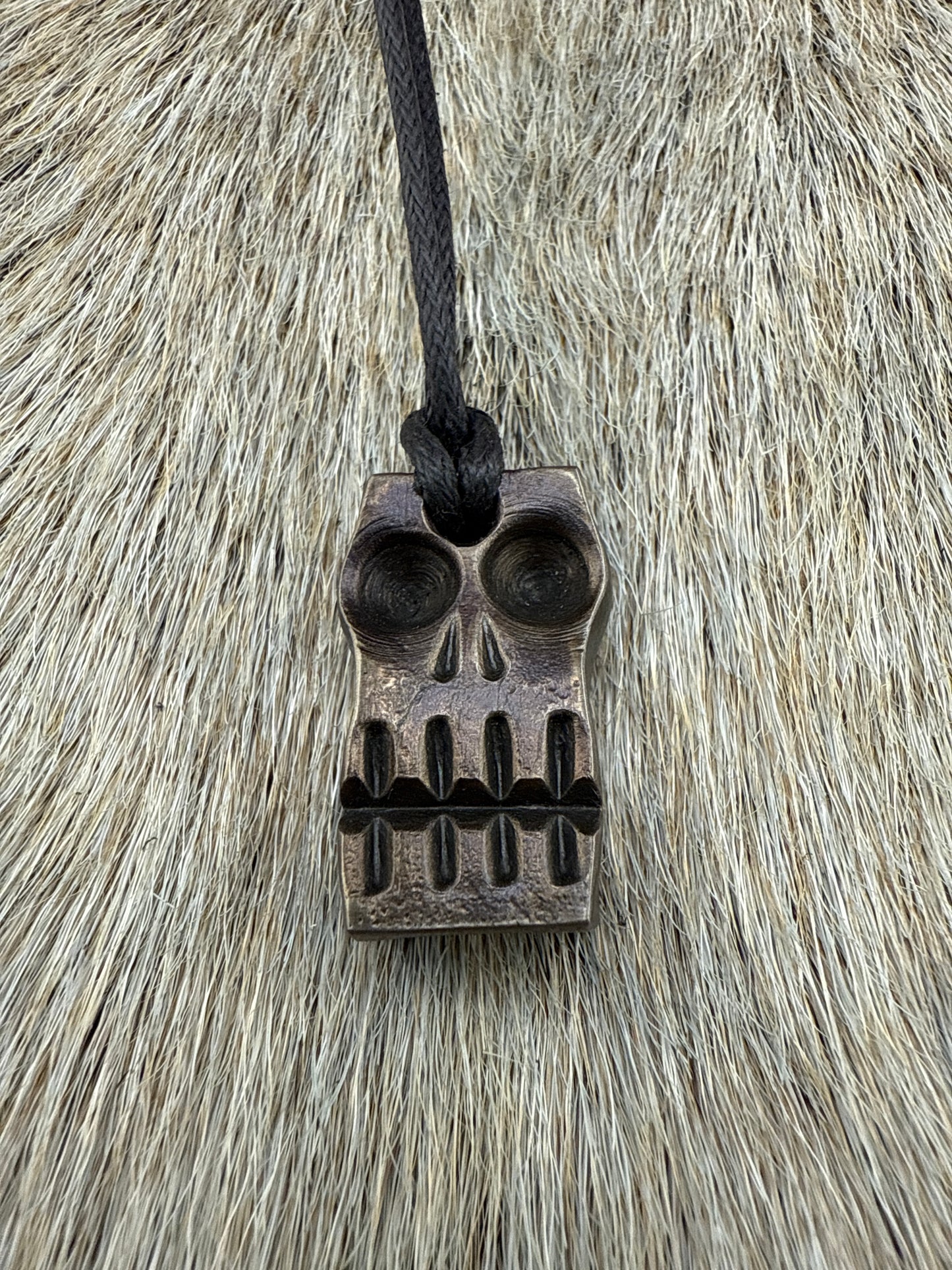 Forged Skull Pendant
