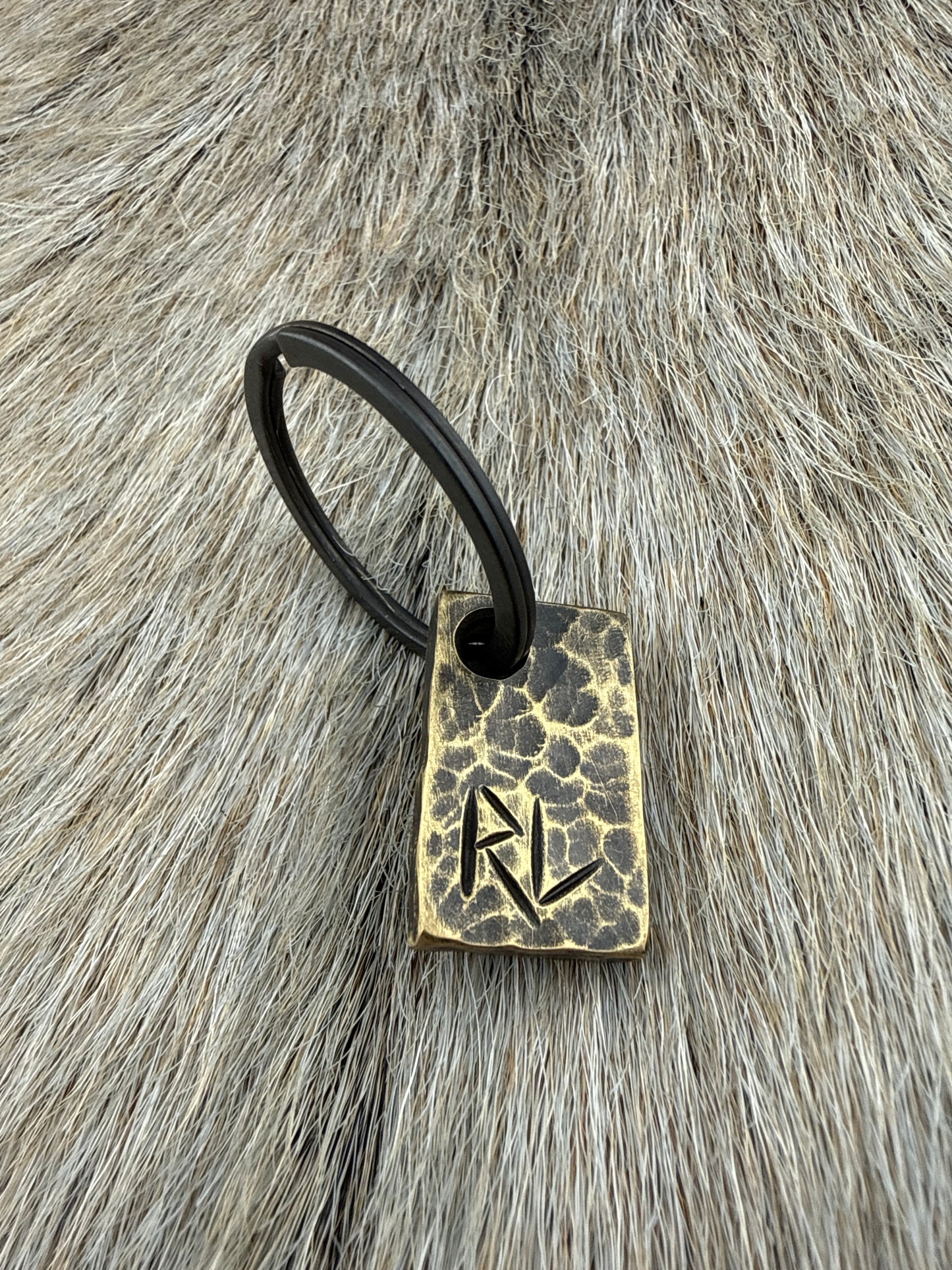 Keychain: Brass Uruz Rune