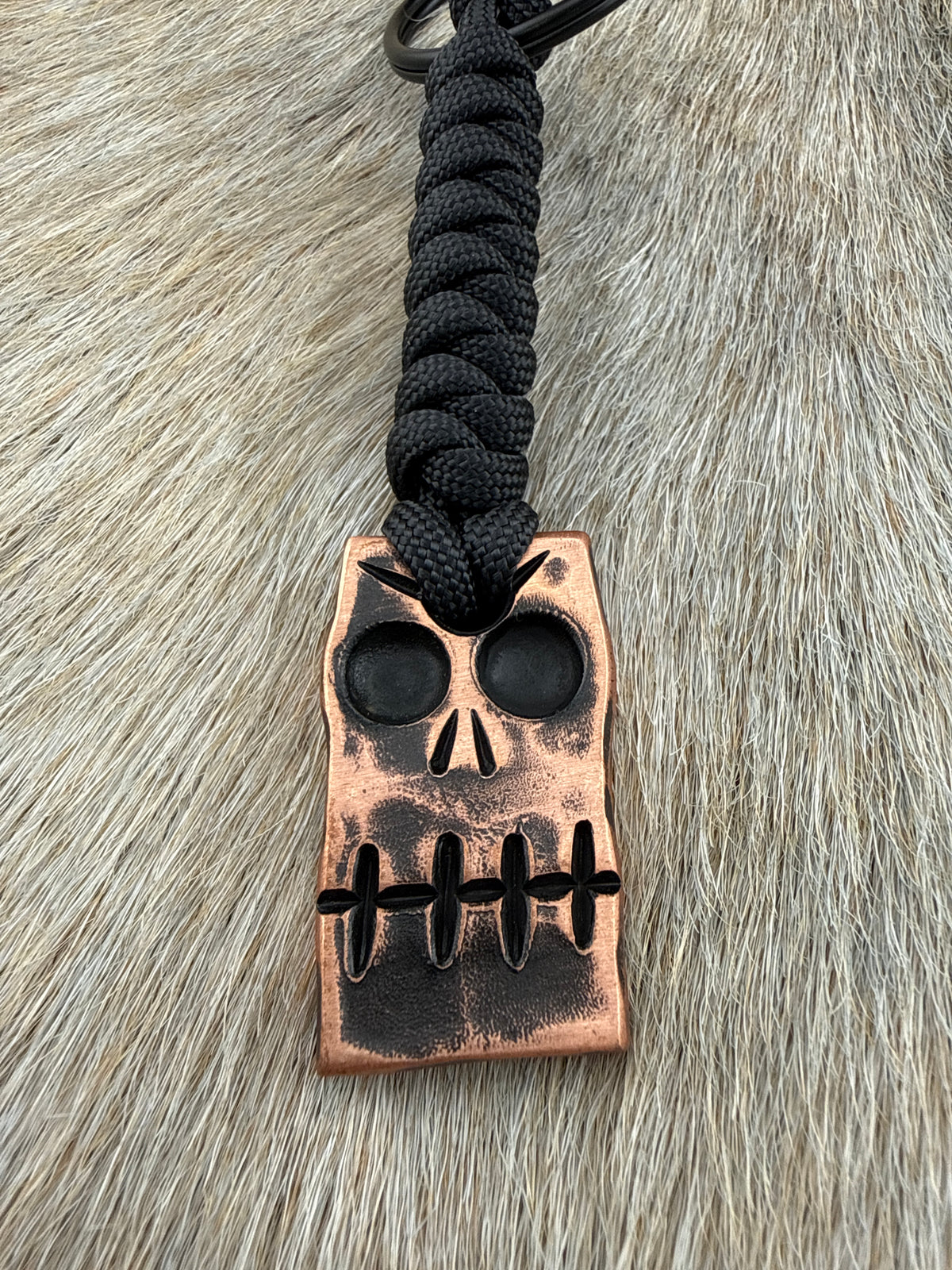 Keychain: Copper Skull